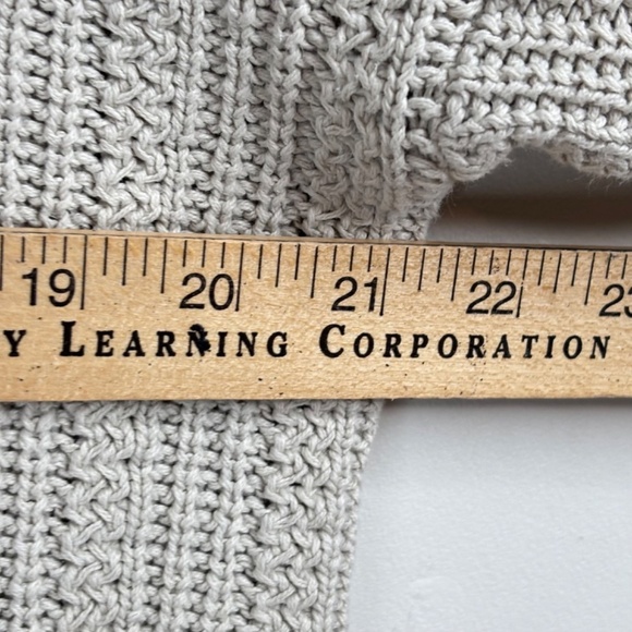 Vintage 90s St Johns Bay Fisherman Sweater XL Ramie Cotton Grey Coastal Fall - Picture 8 of 9